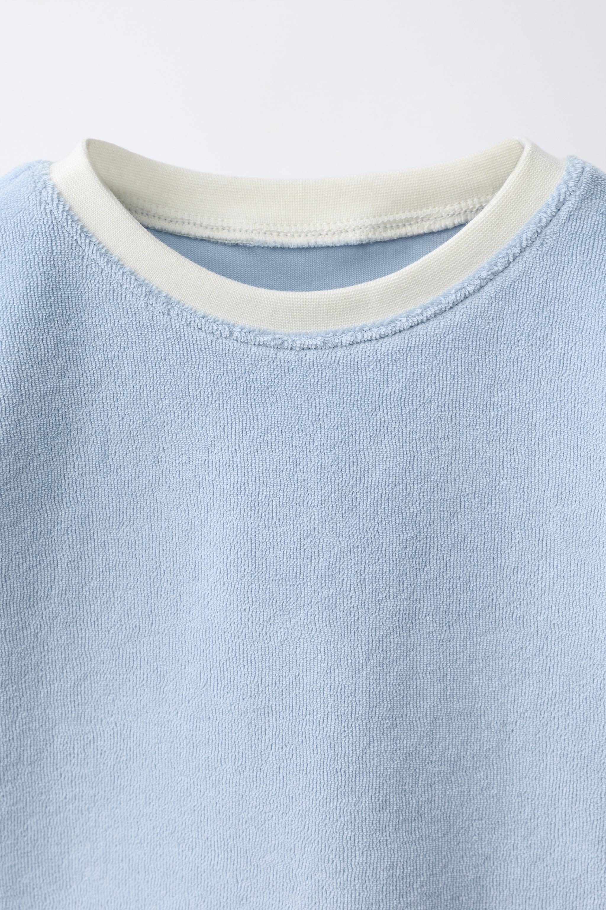 ENSEMBLE T-SHIRT ET BERMUDA EFFET ÉPONGE